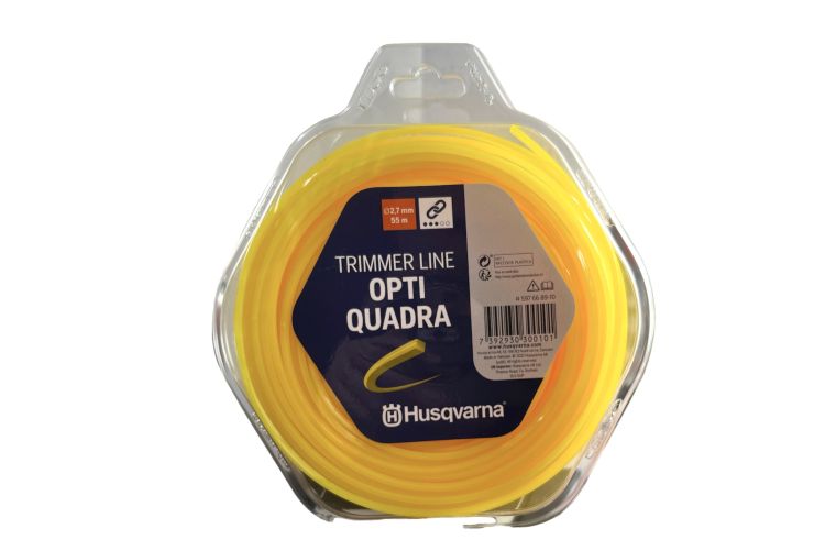 ΜΕΣΙΝΕΖΑ ΤΕΤΡΑΓΩΝΗ ΚΙΤΡΙΝΗ HUSQVARNA OPTI QUADRA 2,7 mm x 55m