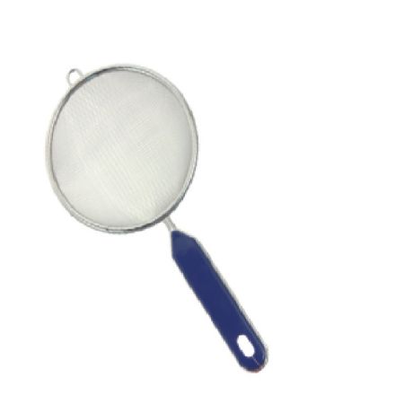 STAINLESS STEEL HAND STRAINER PKS 16 CM WITH BLUE HAND